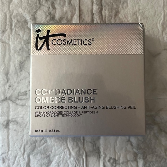 IT Cosmetics CC+ Radiance Ombre Blush Color Correct Anti Aging Coral Flush NIB - Picture 3 of 6